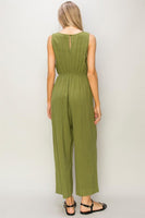 SLEEVELESS LINEN JUMPSUIT