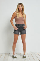 MICA HIGH RISE SHORTS WITH CROSS OVER SIDE SLIT (Regular and Plus)