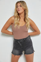 MICA HIGH RISE SHORTS WITH CROSS OVER SIDE SLIT (Regular and Plus)