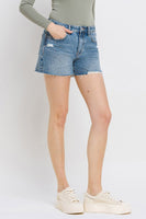 LOVERVET BY VERVET HIGH RISE MOM SHORTS