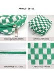 MINI CHECKERED MAKEUP COSMETIC TRAVEL CASE