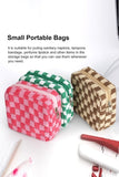 MINI CHECKERED MAKEUP COSMETIC TRAVEL CASE