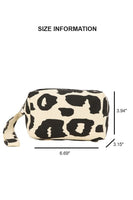 LEOPARD PRINT COSMETIC MAKEUP TRAVEL BAG