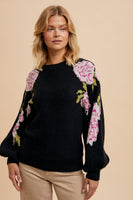 InLoom FLORAL JACQUARD SWEATER