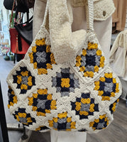 DT Creations Handmade Crochet Hobo Bag