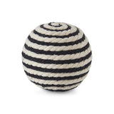 3.75 INCH BLACK & CREAM SEAGRASS BALL