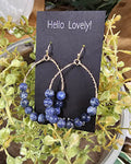 Oval Beaded Earring