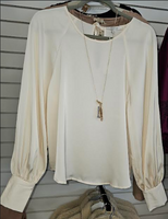 Zoe and Clair Keyhole Blouse