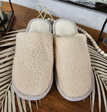 Open Back Fleece Slippers