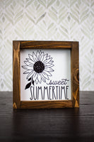Sweet Summertime Sunflower 6x6