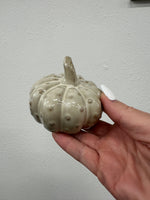 Stoneware Cream Pumpkin Trio