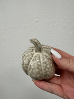 Stoneware Cream Pumpkin Trio