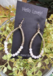 Beaded Tear Drop Earring