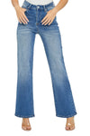 Risen High Rise Relaxed Straight Jean -Blue