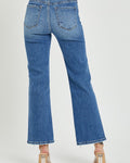 Risen High Rise Relaxed Straight Jeans Dark