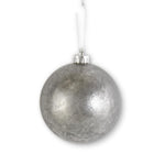 5 INCH SILVER MERCURY SHATTERPROOF ROUND ORNAMENT