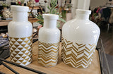MISC DECOR VASES (Geometric Print)