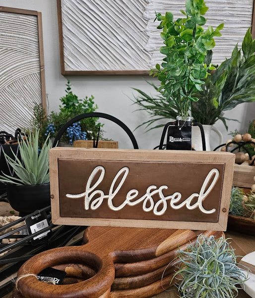 Copper Wall Signs ( Blessed, Gather, Thankful)