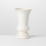 White Ceramic Farmhouse Urn