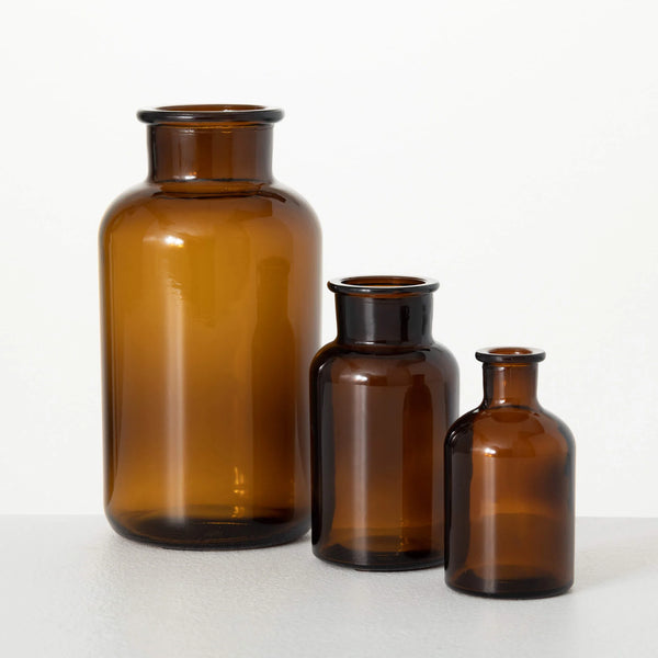 Amber Apothecary Vase