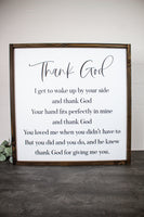 Thank God Sign (12x12)