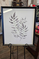 Set of 3  Framed Leafy Branch PrintsI n Grey Tones (Each Sold Separate)