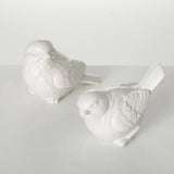 White Ceramic Bird Figurines