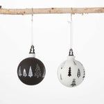 BLACK & WHITE TREE ORNAMENTS