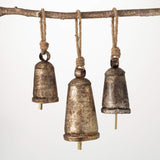 RUSTIC BELL ORNAMENT ASSORTMENT (Sold Separate)