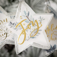 HOLIDAY WISHES STAR ORNAMENTS