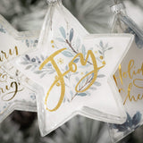 HOLIDAY WISHES STAR ORNAMENTS