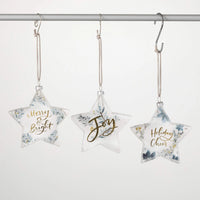 HOLIDAY WISHES STAR ORNAMENTS