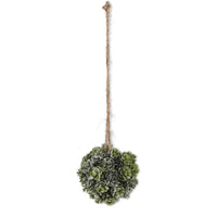 5 INCH FROSTED SUCCULENT BALL ORNAMENT