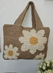 DT Handmade Crochet Daisy Tote Bag