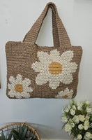 DT Handmade Crochet Daisy Tote Bag