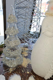 Glass Lighted Trees with Silver and Pearl Embellishments (3 Sizes)