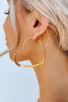 Valentine Gold Hoop Earrings