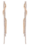 Layla Gold Chain & Rhinestone Drop Earrings