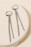 Vivian Chain & Rhinestone Earrings