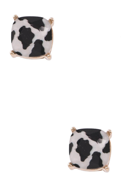 Raya Cow Stud Earrings