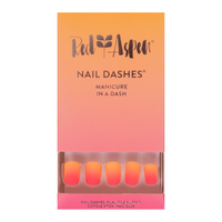 Red Aspen Nail Dashes Squared