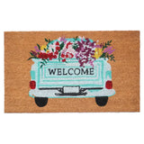 Welcome Floral Truck Doormat