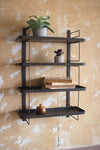 Metal Wall Unit with Four shelves