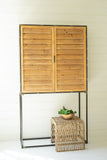 Tall Metal & Wood Cabinet PICK UP ONLY