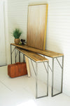 Long Wood & Metal Console Tables