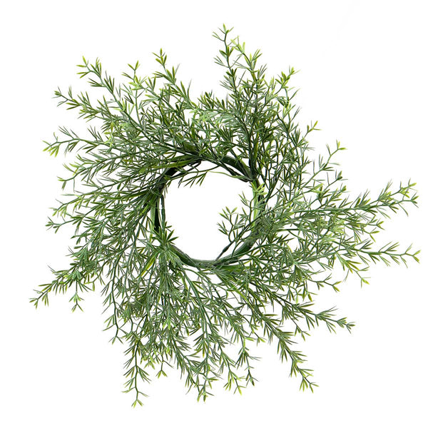 Thin Spring Fern Candle Ring