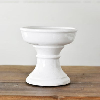 White Ceramic Riser Stand | Caroline