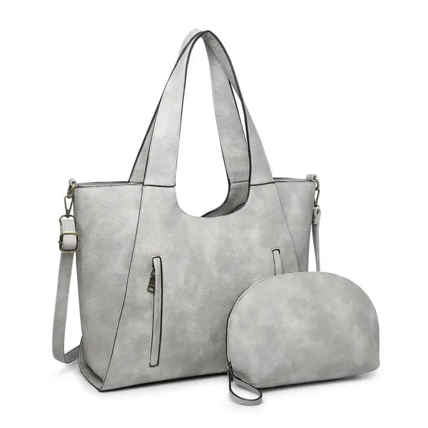 Lane Double Zip Tote with Inner Bag