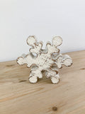 Wooden Whitewashed Snowflakes 3 Sizes