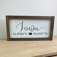 Iowa Coordinates 6x12